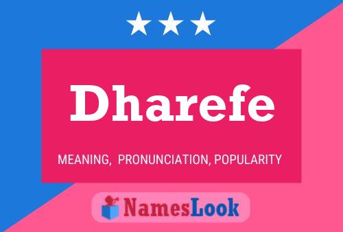 Póster del nombre Dharefe