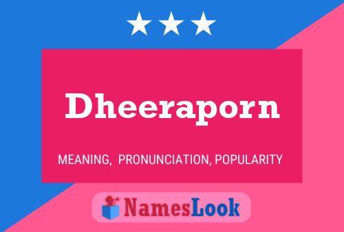 Póster del nombre Dheeraporn