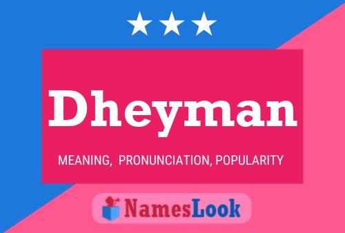 Póster del nombre Dheyman