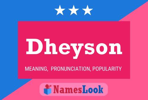 Póster del nombre Dheyson