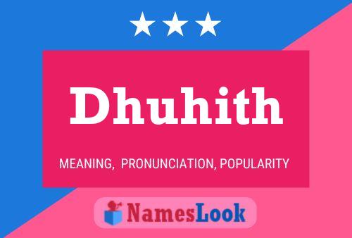 Póster del nombre Dhuhith