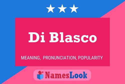 Póster del nombre Di Blasco