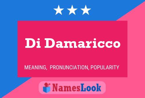 Póster del nombre Di Damaricco