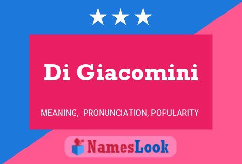 Póster del nombre Di Giacomini