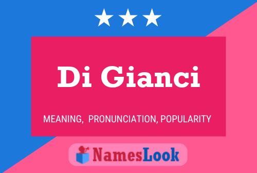 Póster del nombre Di Gianci