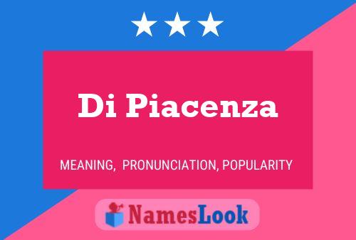 Póster del nombre Di Piacenza