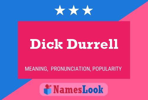 Póster del nombre Dick Durrell