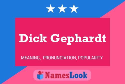 Póster del nombre Dick Gephardt