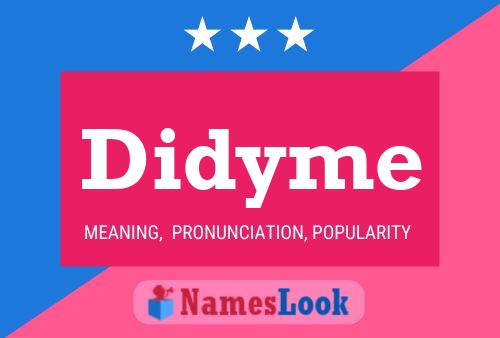 Póster del nombre Didyme