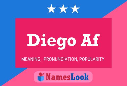 Póster del nombre Diego Af