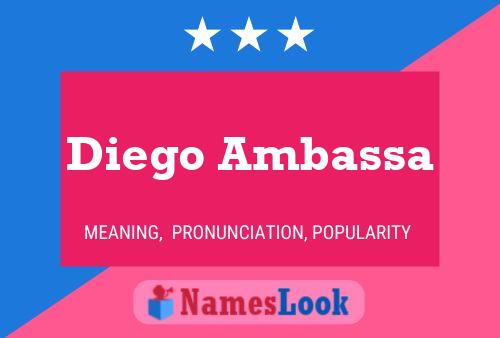 Póster del nombre Diego Ambassa