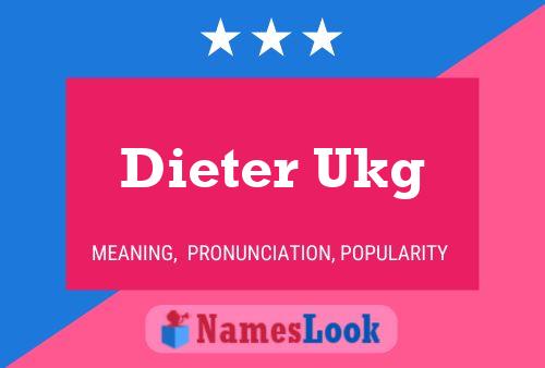 Póster del nombre Dieter Ukg