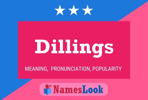 Póster del nombre Dillings