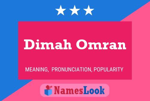 Póster del nombre Dimah Omran