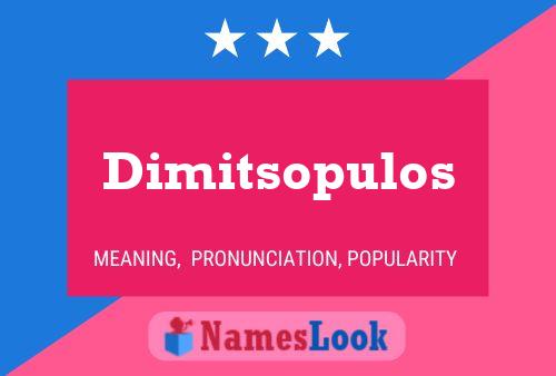 Póster del nombre Dimitsopulos