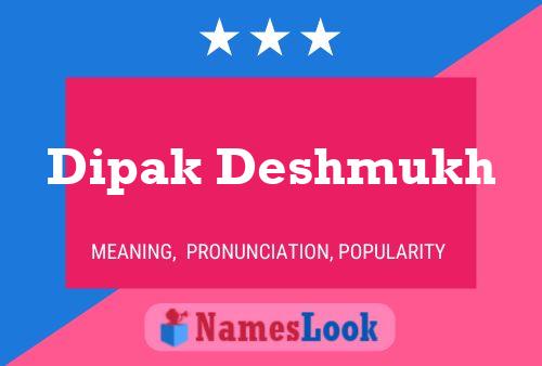 Póster del nombre Dipak Deshmukh