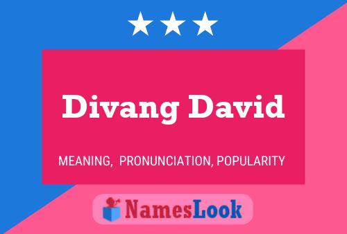 Póster del nombre Divang David