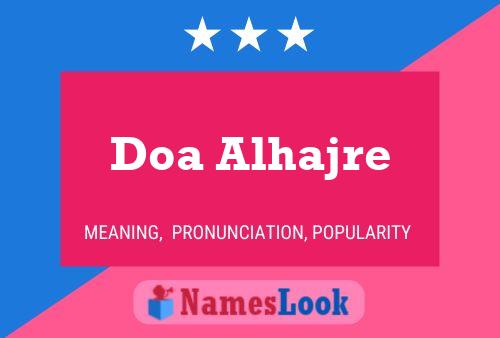 Póster del nombre Doa Alhajre