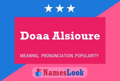 Póster del nombre Doaa Alsioure