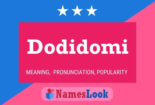 Póster del nombre Dodidomi