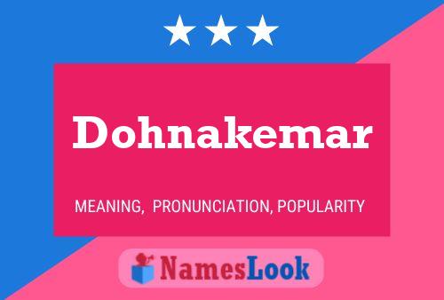 Póster del nombre Dohnakemar