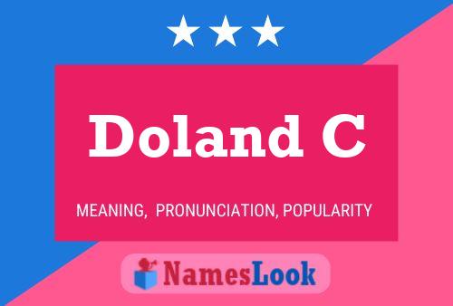 Póster del nombre Doland C