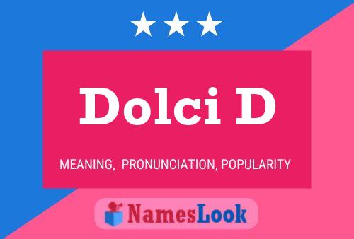 Póster del nombre Dolci D