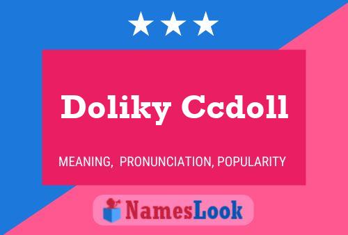 Póster del nombre Doliky Ccdoll