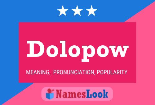 Póster del nombre Dolopow