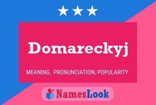 Póster del nombre Domareckyj