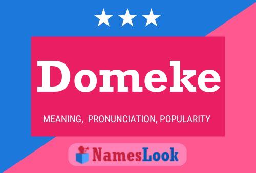 Póster del nombre Domeke