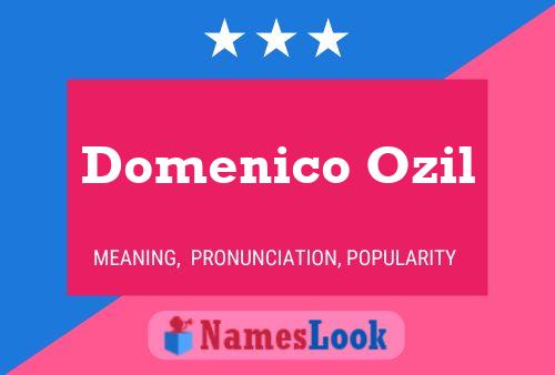 Póster del nombre Domenico Ozil