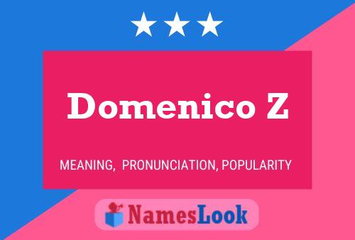 Póster del nombre Domenico Z