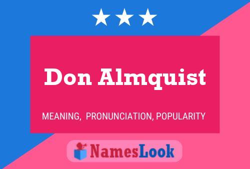 Póster del nombre Don Almquist