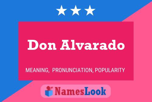 Póster del nombre Don Alvarado