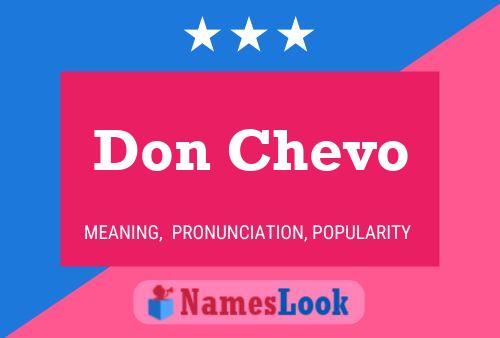 Póster del nombre Don Chevo