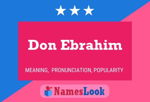 Póster del nombre Don Ebrahim