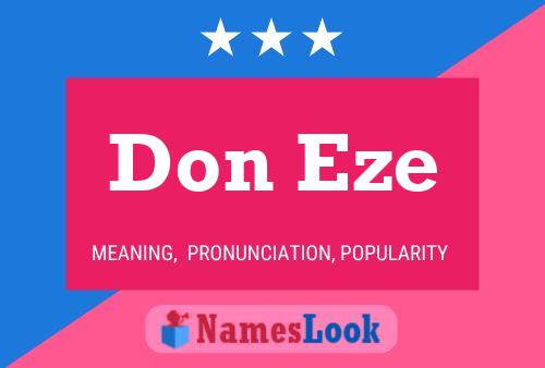 Póster del nombre Don Eze