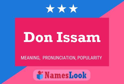 Póster del nombre Don Issam