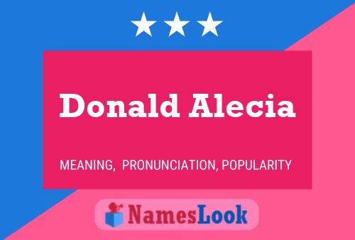 Póster del nombre Donald Alecia