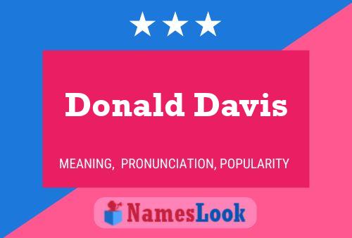 Póster del nombre Donald Davis