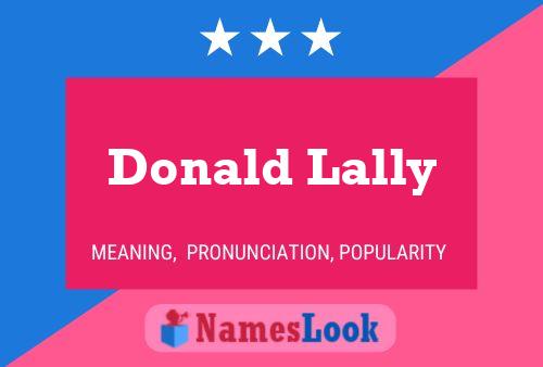 Póster del nombre Donald Lally