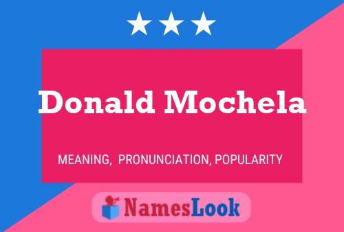 Póster del nombre Donald Mochela