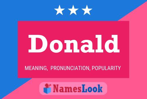 Póster del nombre Donald