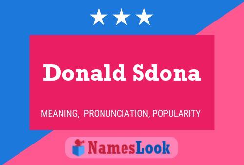 Póster del nombre Donald Sdona