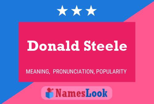 Póster del nombre Donald Steele