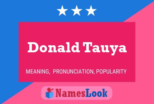 Póster del nombre Donald Tauya