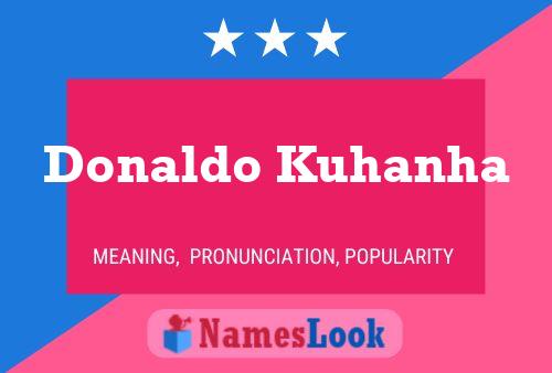 Póster del nombre Donaldo Kuhanha