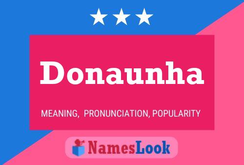 Póster del nombre Donaunha