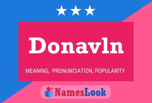 Póster del nombre Donavln